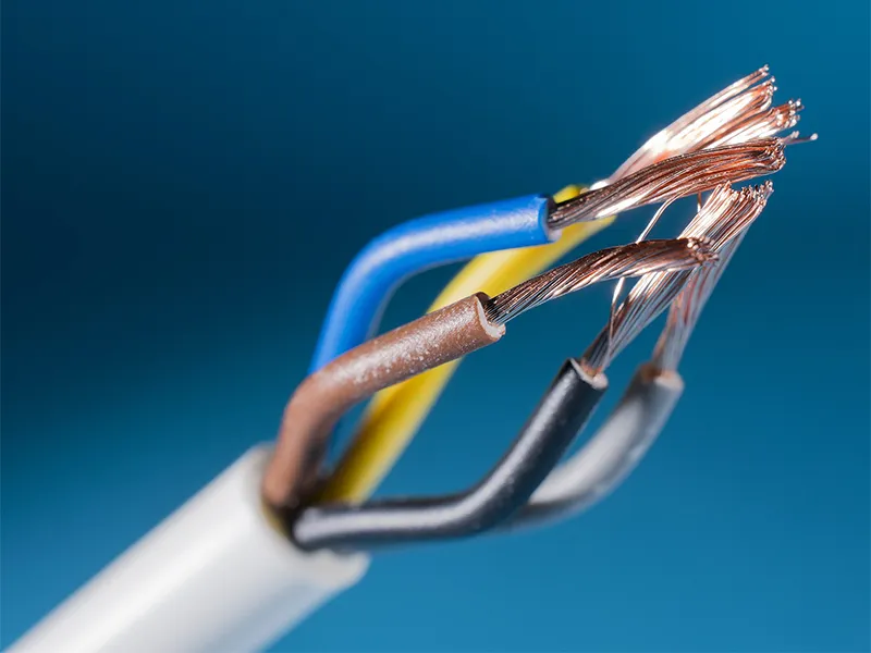 What are the different parts that make up an electrical wire?